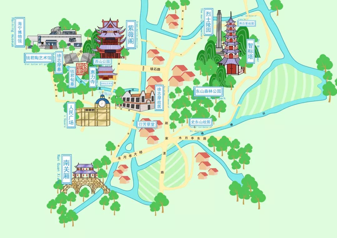 青海智能语音手绘导览地图系统